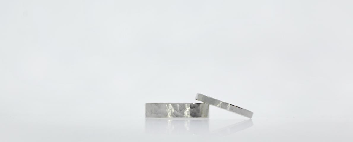 innen Gelbgold - außen Platin geerbte Trauring neu gestaltet