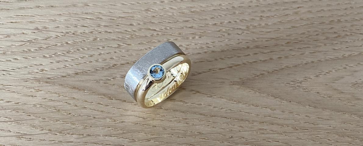 schlichter Ring aus geerbtem Schmuck