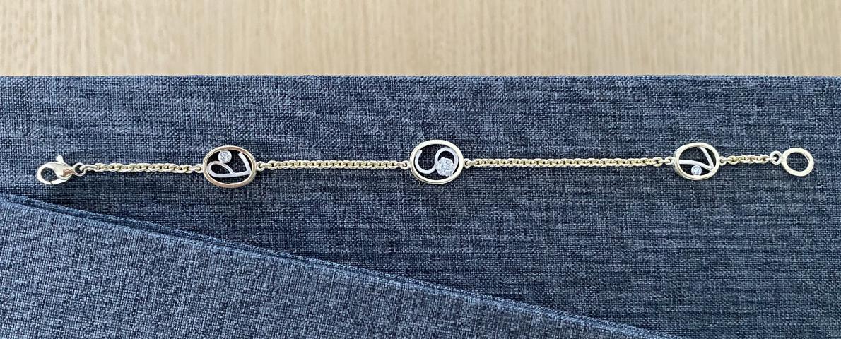 Armband mit Buchstaben der Familie