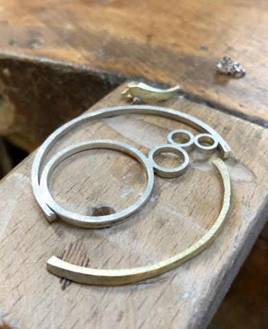 die Original- Ringschiene wurde eingearbeitet Schmuckumarbeitumg