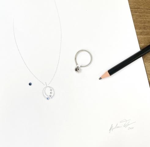 aus dem "alten Ring" von Oma Idee Anhänger aus altem Ring