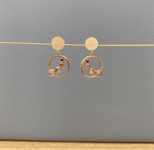 Ohrschmuck mit verarbeiteten Turmalinen Ohrschmuck Turmalin